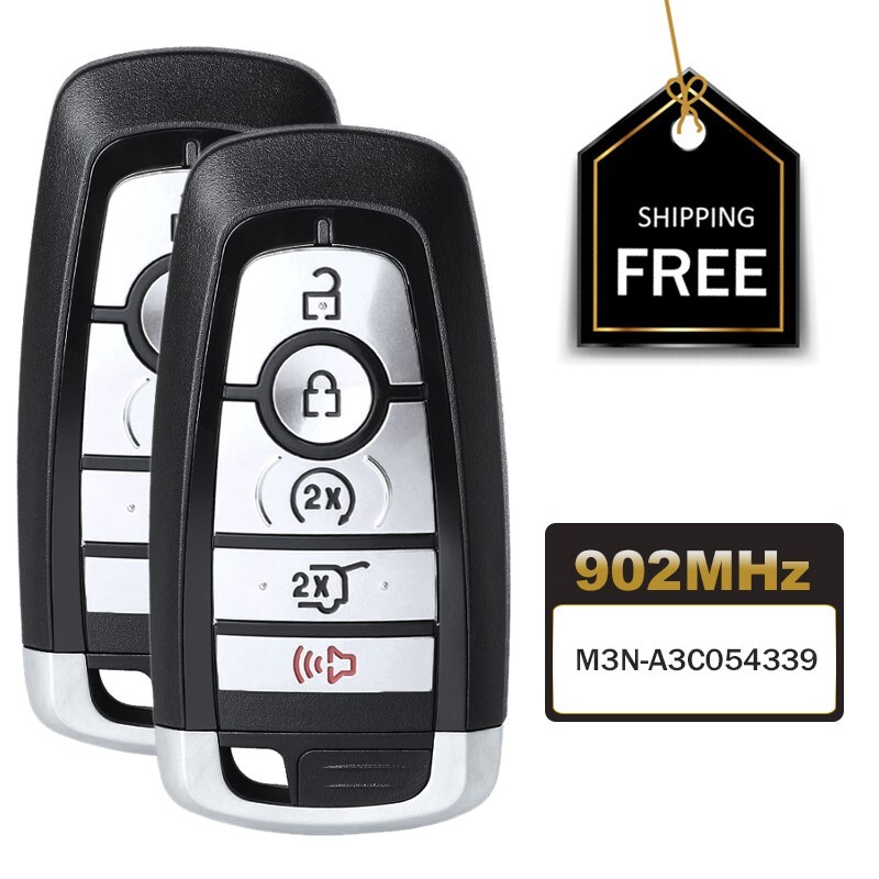 2x Smart Remote Key for 2022 23 2024 Ford Edge Expedition Explorer M3N-A3C054339