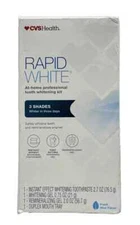 CVS Rapid White At Home Professional Tooth Whitening Kit. 3 Shades Whiter/3 Days