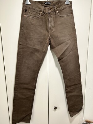 Tom Ford SLIM SELVAGE BULL DENIM JEANS size 32 TFD001 BRj02 | eBay