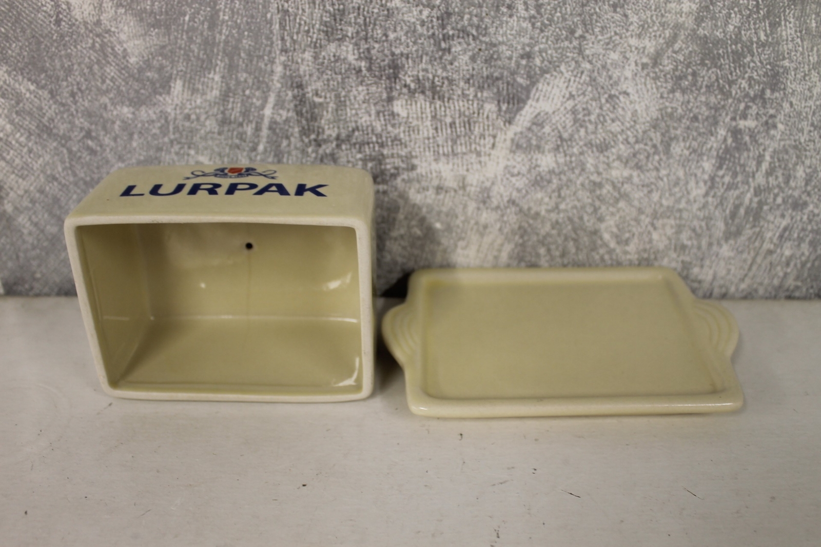 LURPAK Beige Ceramic Vintage Butter Dish CG ZZ2 eBay