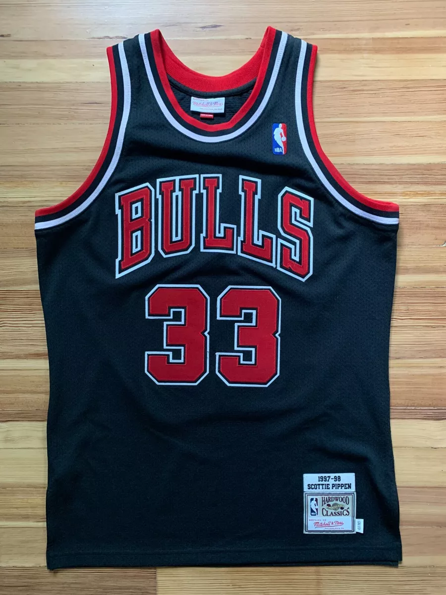 Mitchell & Ness Scottie Pippen Chicago Bulls Black Hardwood