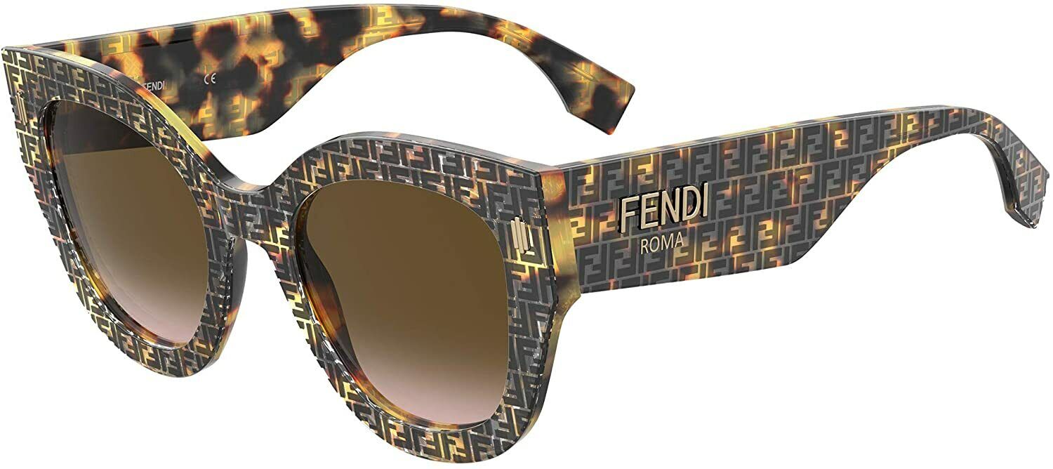  Fendi Women's Cat Eye Sunglasses, Black/Dark Grey, One Size :  Fendi: Clothing, Shoes & Jewelry