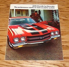 Original 1970 Chevrolet Chevelle Sales Brochure 70 Chevy SS 454 Malibu