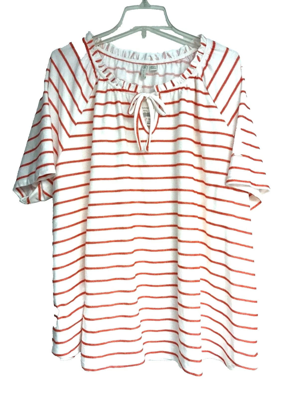 Cato Striped Plus Size Tops for Women