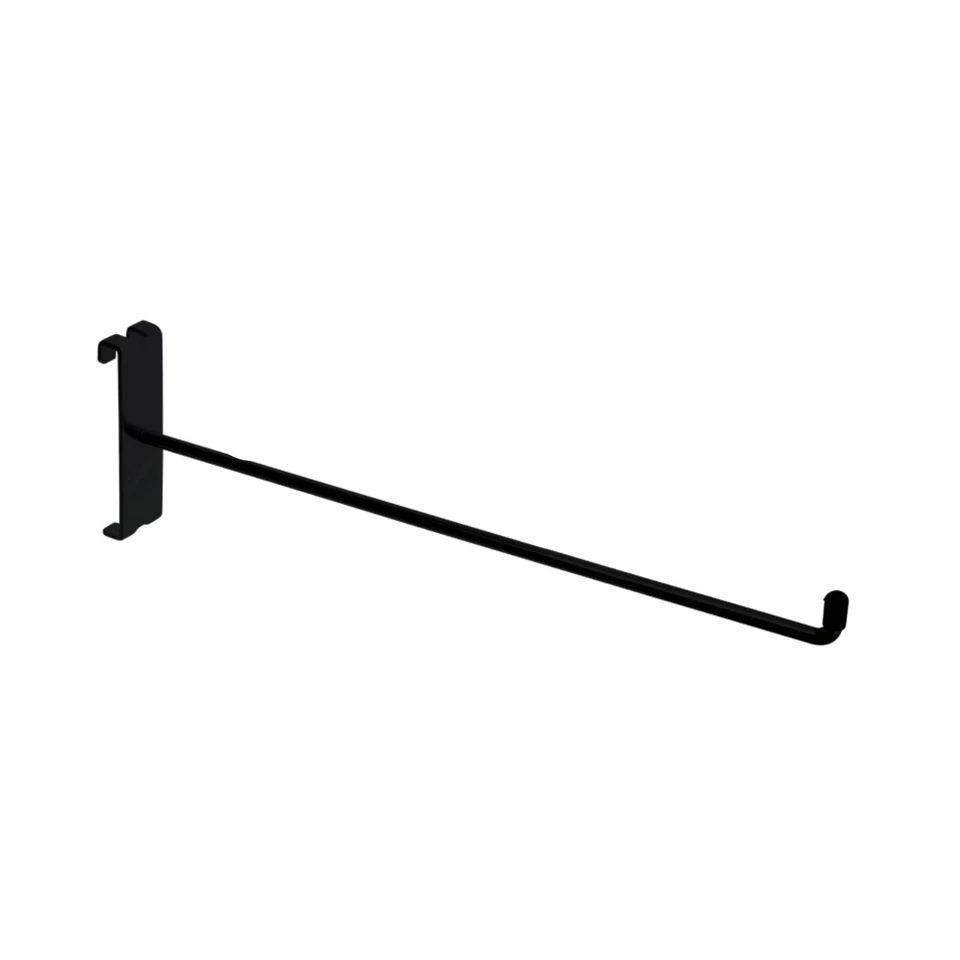 LINCE DISPLAY LIMITED 10x 12" Black Single Prong Hooks Grid Mesh Panel Display Retail Shop Accessories