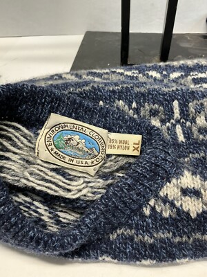 Vintage ENVIRONMENTAL Clothing Co. Wool Sweater XLARGE Made  display picture 1