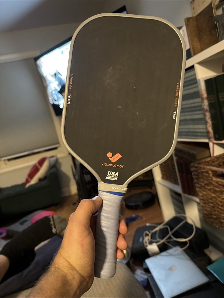 Carbon Fiber Pickleball Paddle 16mm Shark Power Polymer JOJOLEMON T700
