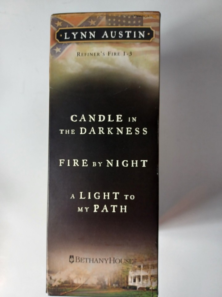 Refiner's Fire Boxed Set Candle Darkness Fire by Night Light Path Lynn Austin PB 9780764291227