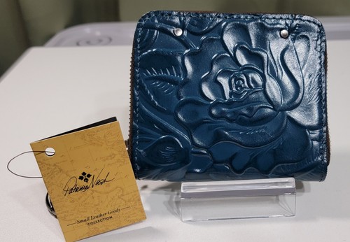 PATRICIA NASH Malene Blue Coral Wallet Zip_Around NEW Leather - Picture 2 of 12