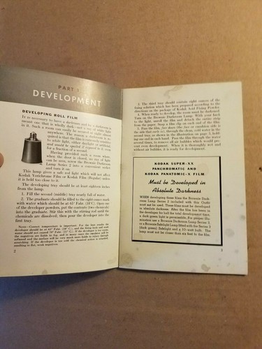 Developing and Printing with the Kodak Darkroom Outfit Number 3 Pamphlet - Picture 4 of 4