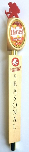 EXCELLENT LONG TRAIL BREWING HARVEST BEER TAP HANDLE 17" TRIPLE SIDED HIKER TOP - 第 1/6 張圖片