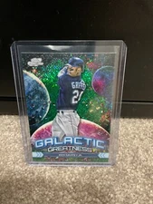Griffey Jr 2024 Cosmic Chrome Green refractor Galactic Greatness space dus 15/75