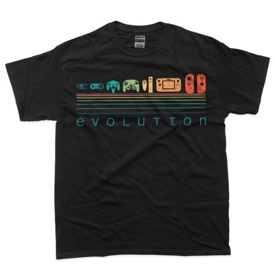 Video Game Controller Evolution 80s 90s Retro Gaming Gamer T-Shirt