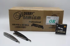 5000 Derby Premium Single Edge Blades (FULL BOX)+2 FREE METAL RAZOR