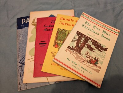 Lot of 5 Vintage Paperback Plays and books Christmas and Skit Book