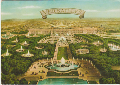 VERSAILLES FRANCE Le Panorama, Panoramic View VINTAGE POSTCARD UNPOSTED