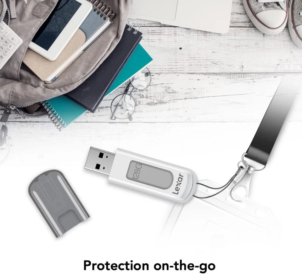 Lexar 32GB 3-Pack JumpDrive V100 USB 3.2 Gen 1 Flash Drive Gray, Pink, Blue  - Image 3 of 4