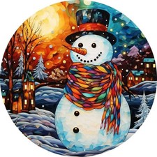 Winter Snowman Wreath Sign