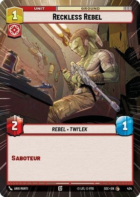3X-Reckless Rebel - Hyperspace-SWU06-Secrets of Power-Star Wars Unlimited