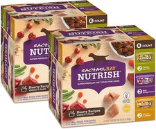 Rachael Ray Nutrish Wet Dog Food Variety Pack Recipes 2 Pcks of 6 EXP 04/26 NEW