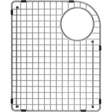 Sink Bottom Grid 14-1/4" X 17-5/8", Rear Corner Drain w/ Radius 3-3/4" Stainless