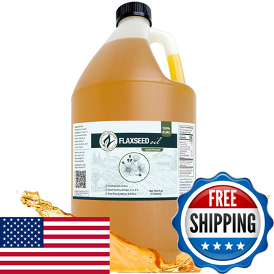 Zatural Cold Pressed Flaxseed Oil 100 Pure Non-Gmo Liquid Flax Seed Oil Vegan