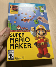 Super Mario Maker Nintendo Wii U Complete CIB Level Creation Platformer Game