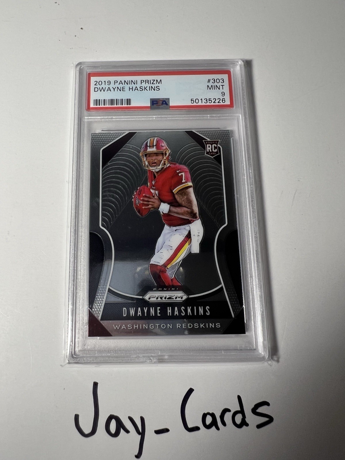 2019 Panini Prizm Rookies Dwayne Haskins #303 PSA 9 MINT Rookie RC