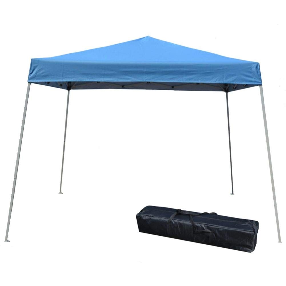 040000003 Slant Leg Canopy, 10' X 10', Blue-no X Blue