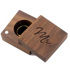 - Engraved Wooden Ring Box for Wedding Ceremony Ring Bearer Box - Mr Ring Box