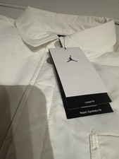 Air Jordan Rain Button Down Jacket Cream Puffer FV7432-133 XLNew 130 Tag
