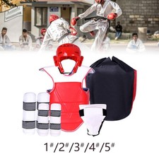 5 Teiliges Taekwondo Schutzset, Gepolsterter Taekwondo Brustschutz,