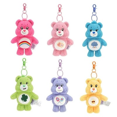 Care Bears Plush Keychain Kawaii Rainbow Bear Bag Charm Sound Toy Gift USA Sell