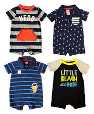 Baby Boy 0/3 Months Outfits Rompers Summer Clothes Lot Bundle 1 Piece Monkey