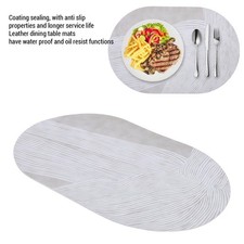 Oval Place Mat Leather Oval Placemat For Restaurant