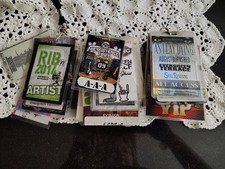 lot of back stage passes Evergreen Terrace heavy metal band etc  over 60 concert