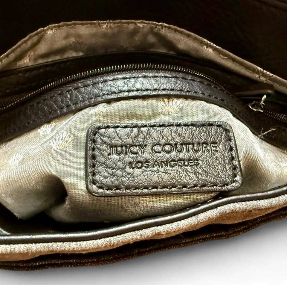 Bolso de mano de mezclilla para mujer Juicy Couture retro elegante vintage Y2K bolso multibolsillo Foto 2 de 4