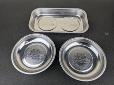 #bm947 Mac Tools (3) Magnetic Parts Tray 9.5" x 5.5" + 5.5" Bowls