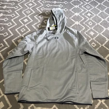 Under Armour Men's True Grey Heather UA Double Threat Hoodie