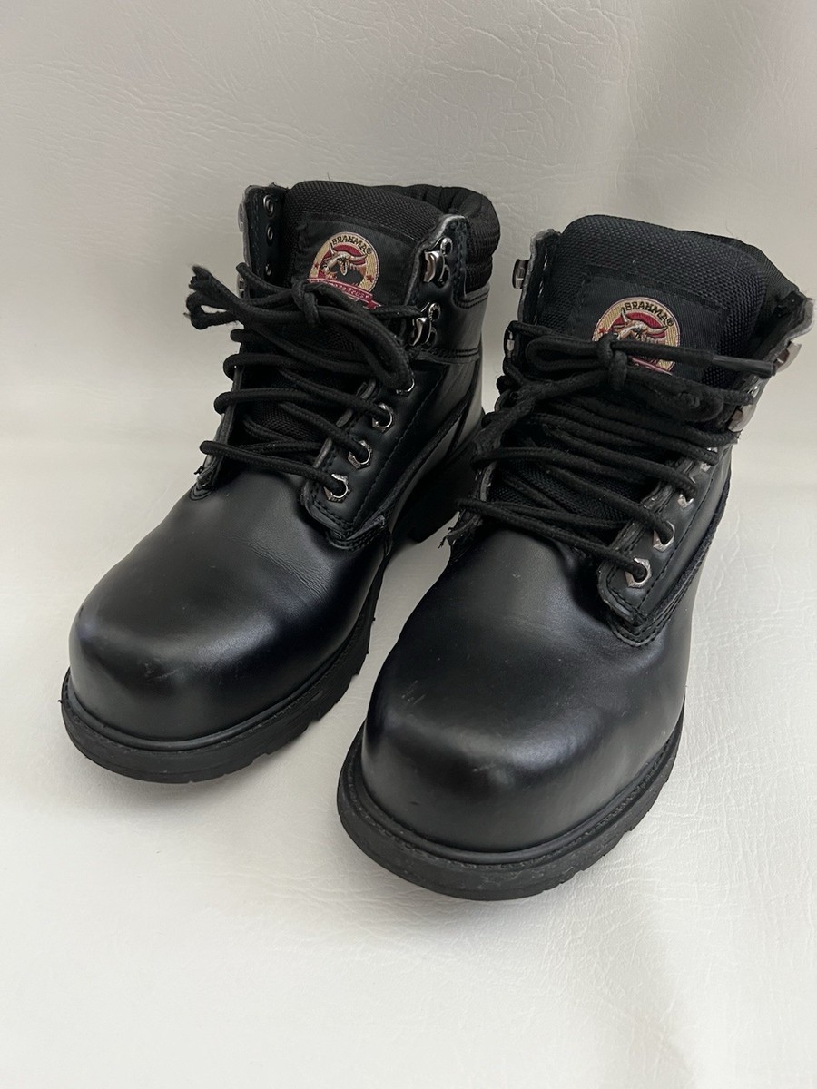 Brahma Steel Toe Boots Black Men\'s‎ 6.5W, Leather Upper Brahma Steel Toe Work Boots Black Men main image 3