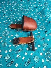 SELWAY LEATHER HOOD 4 ARROW TAKE DOWN LIMB BOLT ON RECURVE QUIVER TRADITIONAL