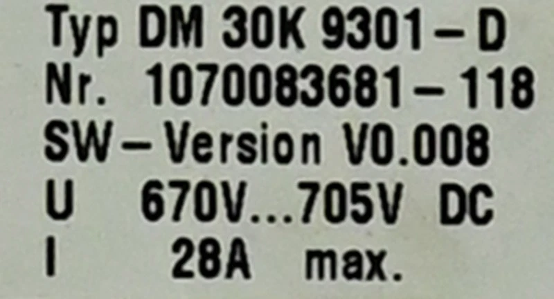 Bosch DM 30K 9301-D Servo Drive 1070083681-118 DM30K9301D - Image 3 of 3