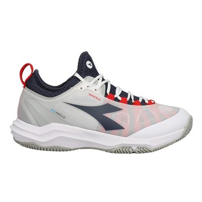 diadora Speed Blushield Fly 4 Plus Clay Tennis  Mens Grey Sneakers Athletic Shoe