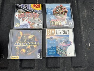 PC Game Lot Sim City , Astroids, See Pics