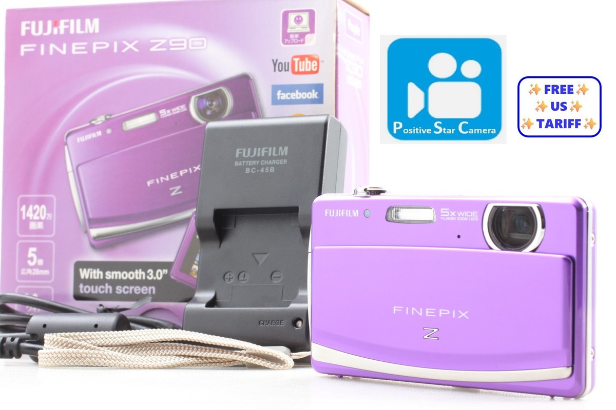 【美品】FUJIFILM FinePix Z90 パープル　デジカメ 🎦VIDEO👀✨MINT✨ Fujifilm Finepix Z90 Purple Compact Digital