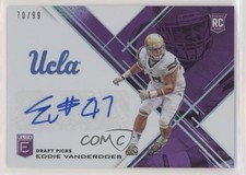 2017 Elite Draft Picks Status Purple Die-Cut 70/99 Eddie Vanderdoes Auto 1u6