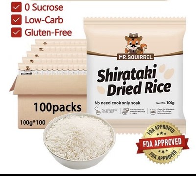 10packs Shirataki Dried Rice 100grams Each Pack