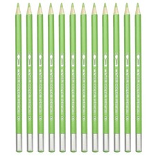 12Pcs Watercolor Pencil for Coloring, Drawing, Painting, Green Yellow