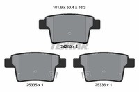 Bremsbelagsatz FÜR Ford Mondeo Iii Turnier (Bwy) - Textar 2426001