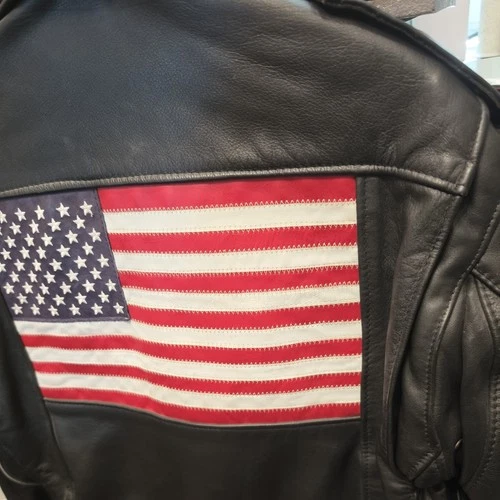Vintage Indian Motocycle USA Leather Jacket Motorcycle Choppers 80s 90s Sz42 image 7